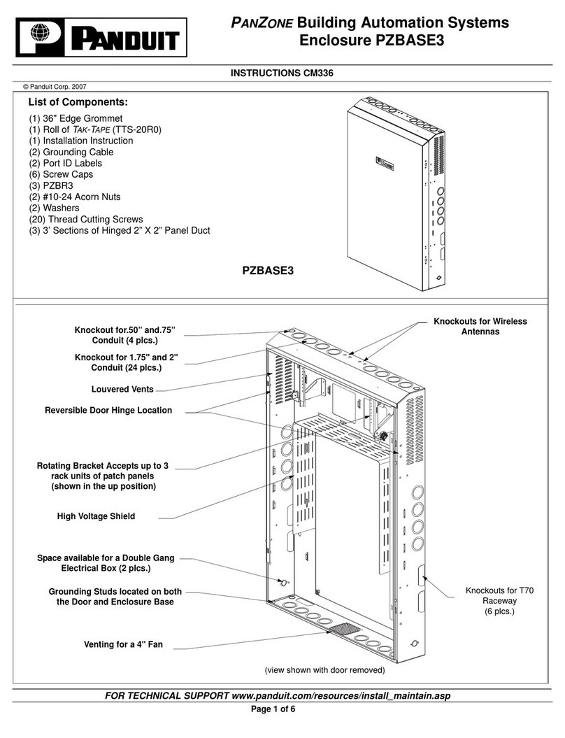 Panduit PANZONE PZBASE3 instructions