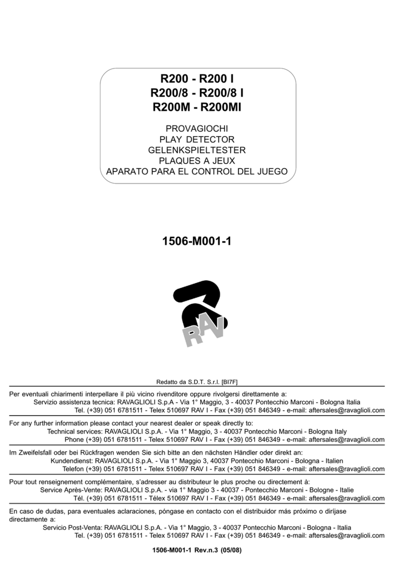 Ravaglioli R200 manual