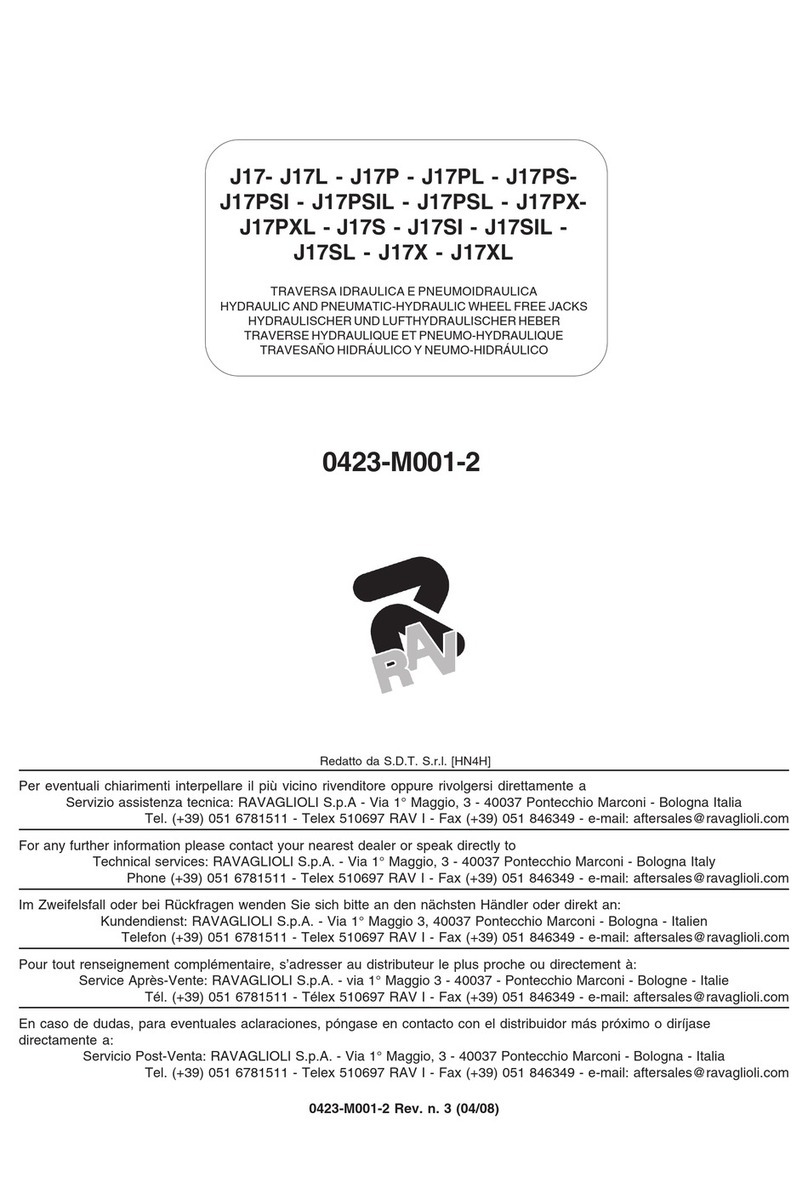 Ravaglioli J17 User manual