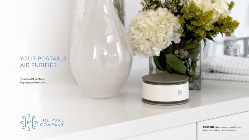 Pure Company Portable Air Purifier Booklet