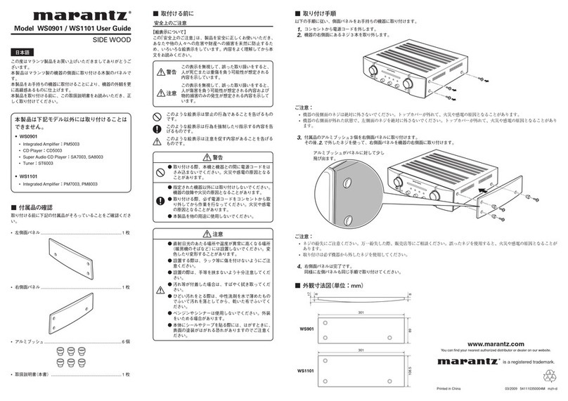 Marantz WS0901 user guide