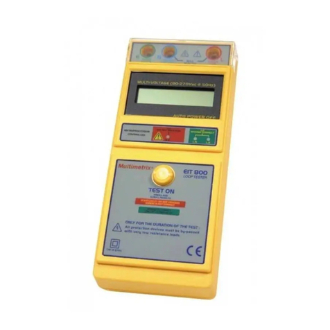 Chauvin Arnoux Multimetrix EIT 800 user manual