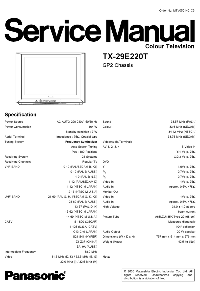 Panasonic TX-29E220T User manual