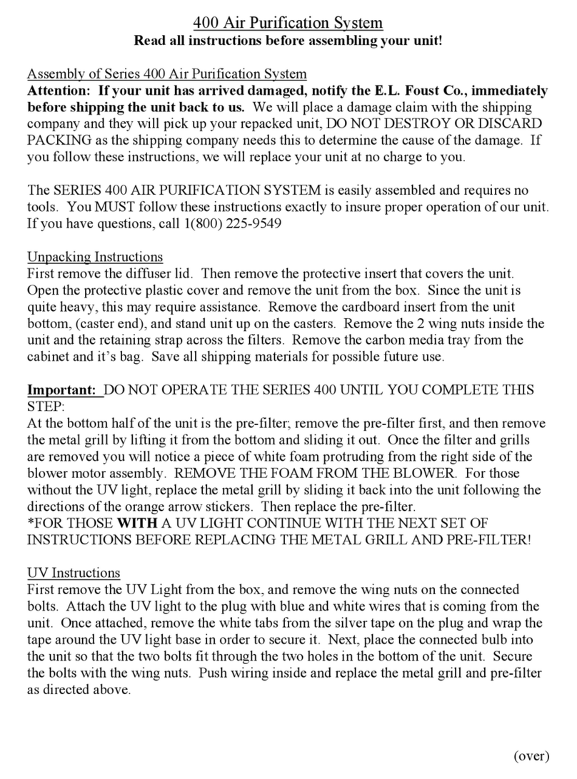 E.L. Foust 400 Series instructions