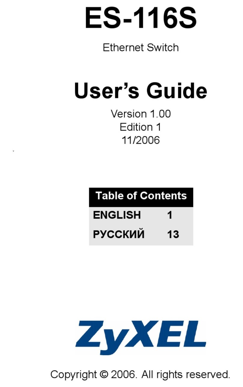 ZyXEL Communications ES-116S user guide