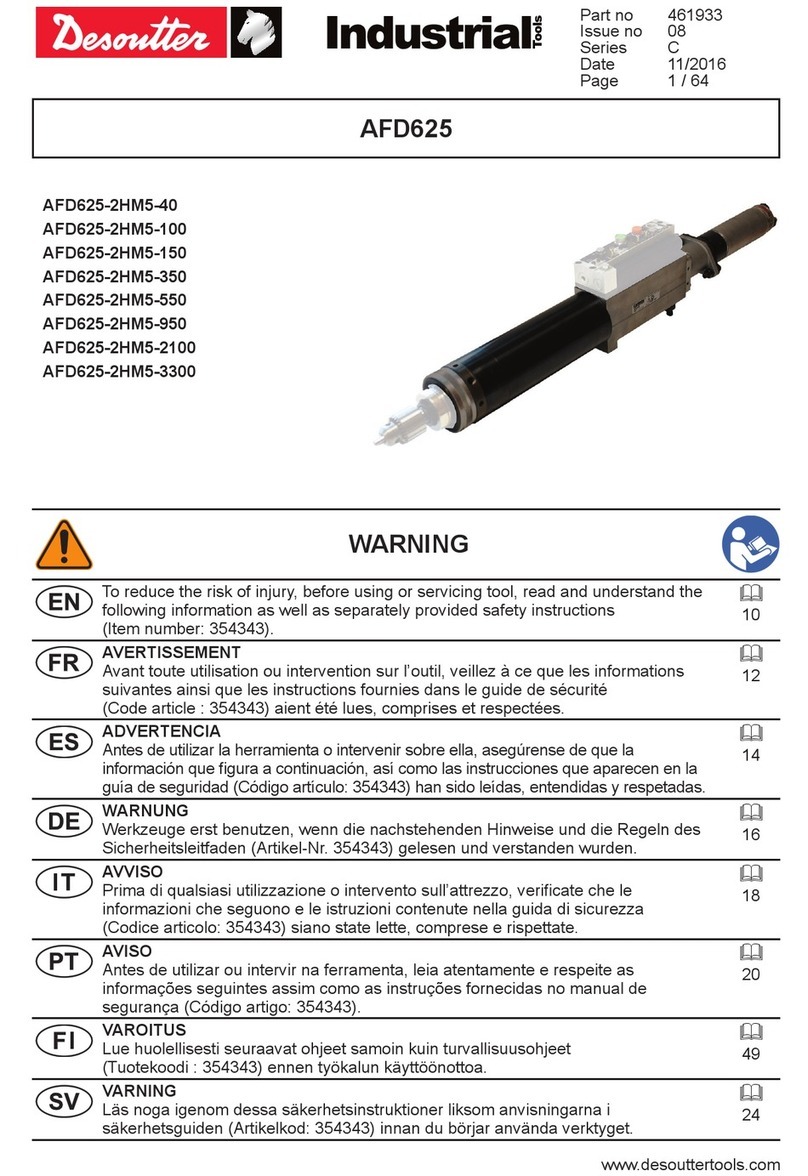 Desoutter AFD625 Series manual