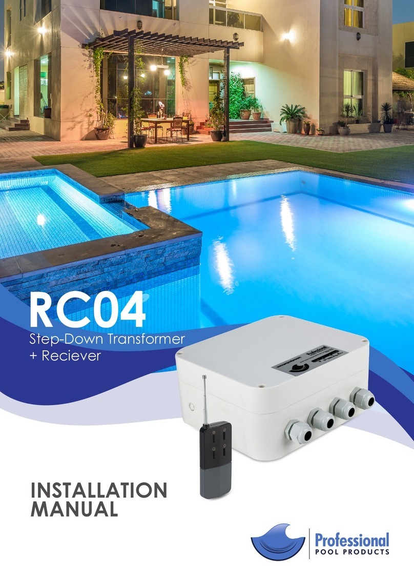 Professional Pool Products RC04 installation manual