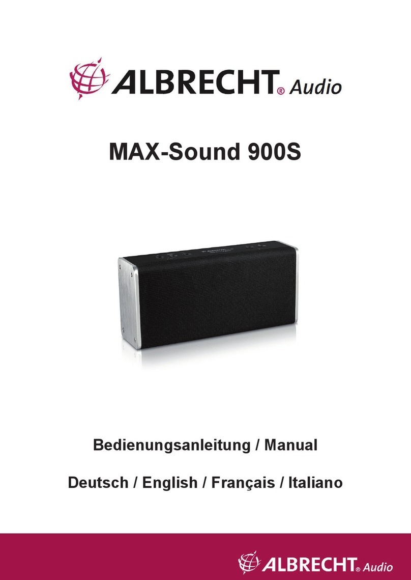Albrecht MAX-Sound 900S manual
