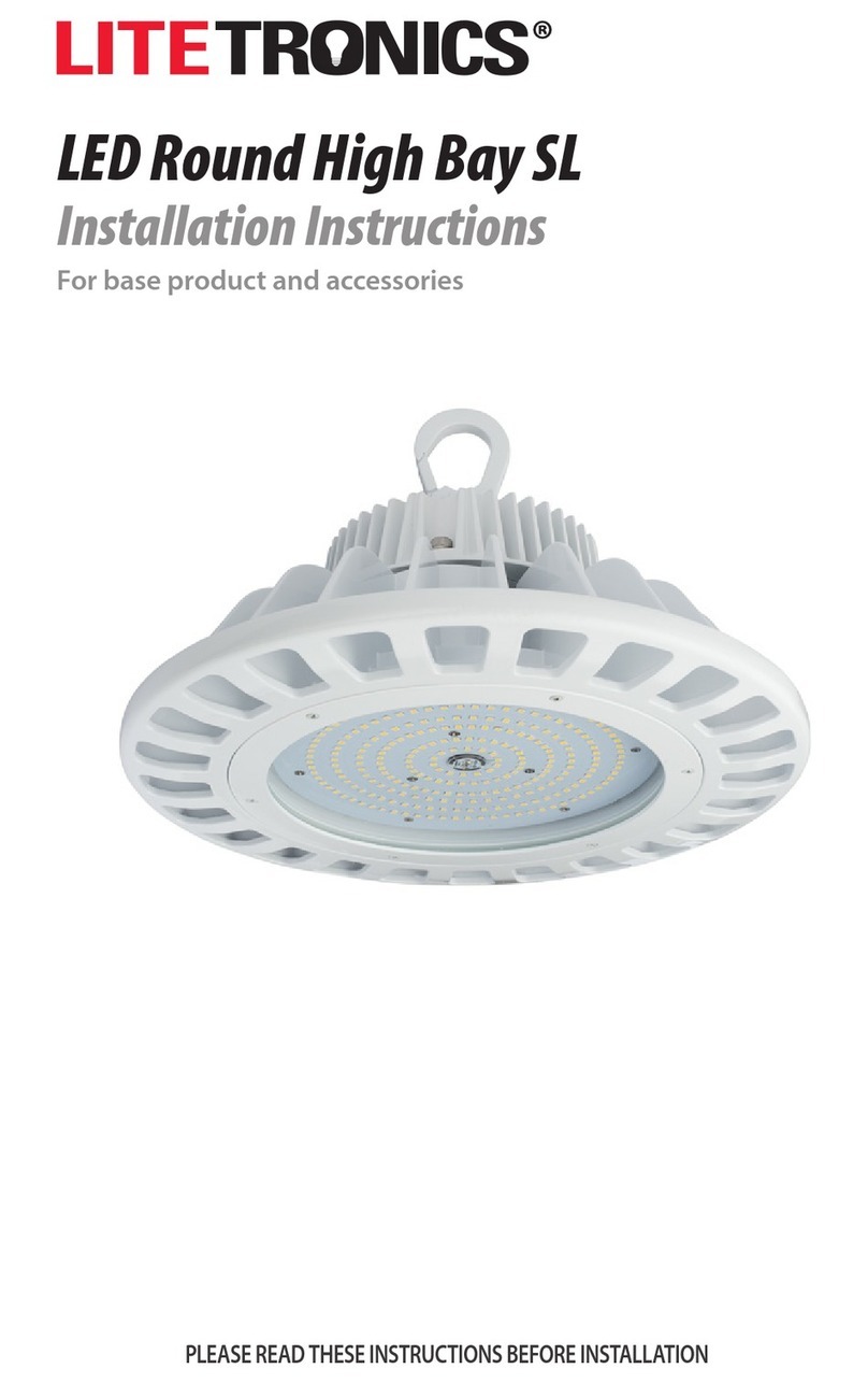LITETRONICS LED Round High Bay SL Series installation instructions