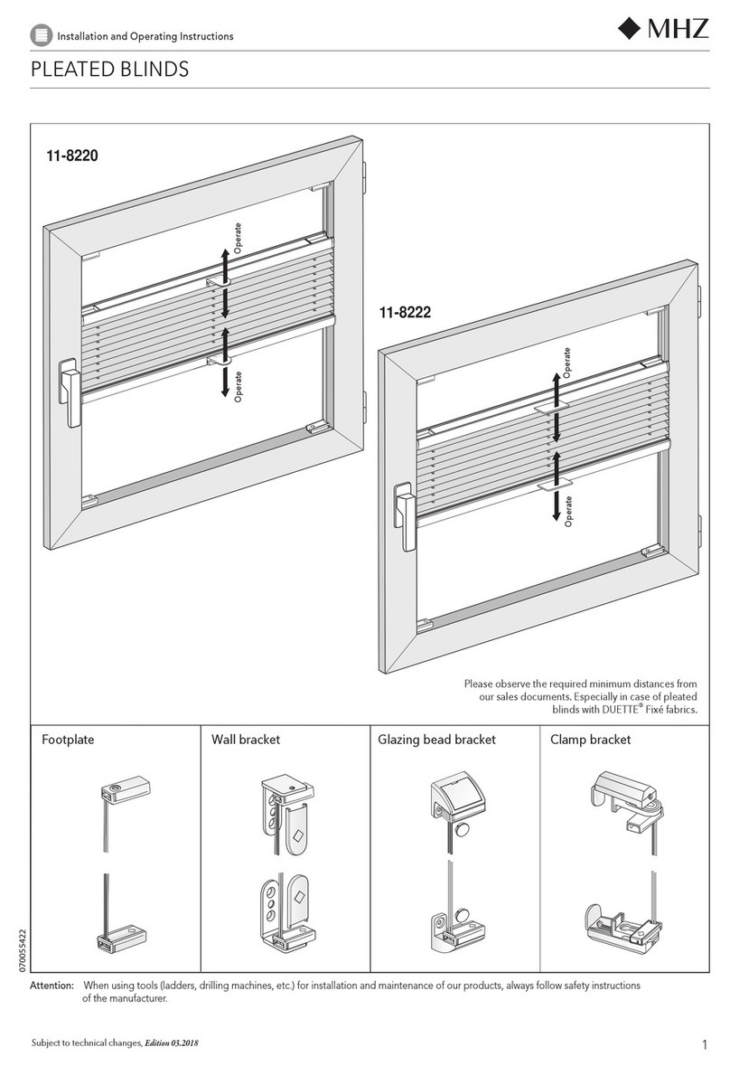 MHZ 11-8220 Installation and operating instructions