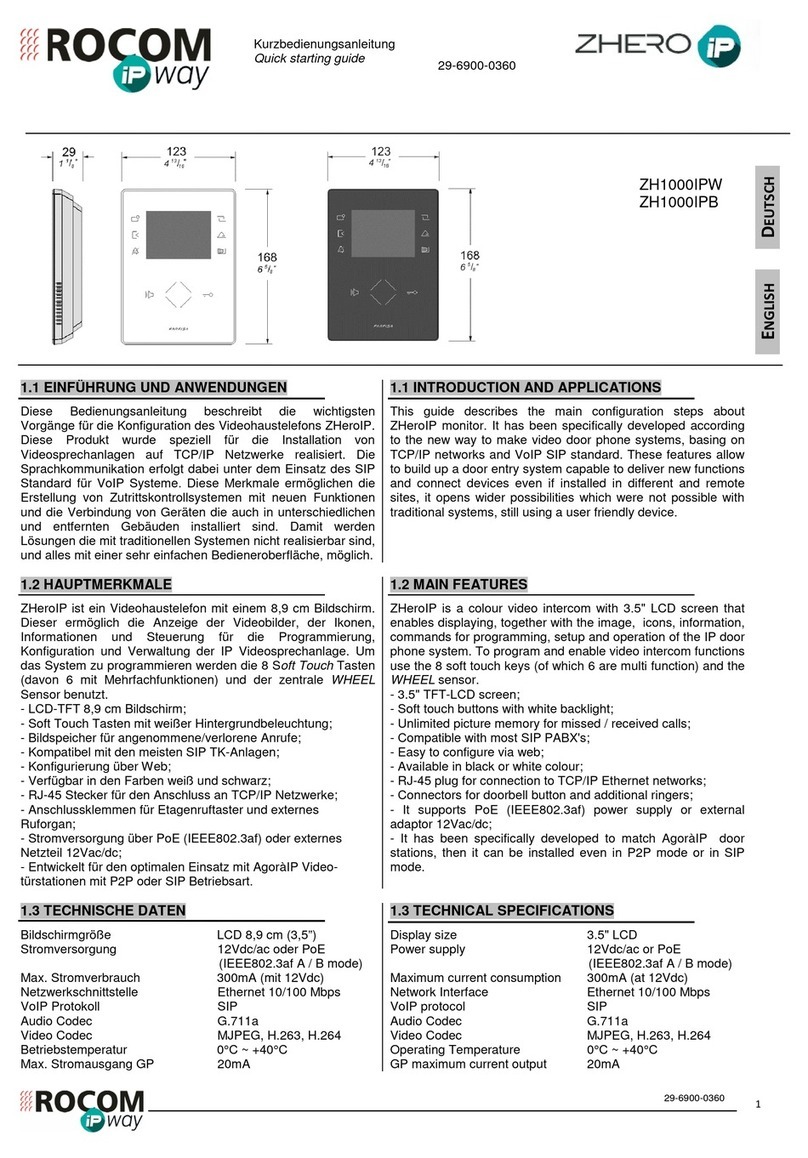 Rocom ZHeroIP Series Quick starting guide