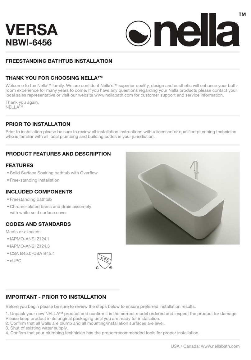 nella VERSA NBWI-6456 Installation instruction