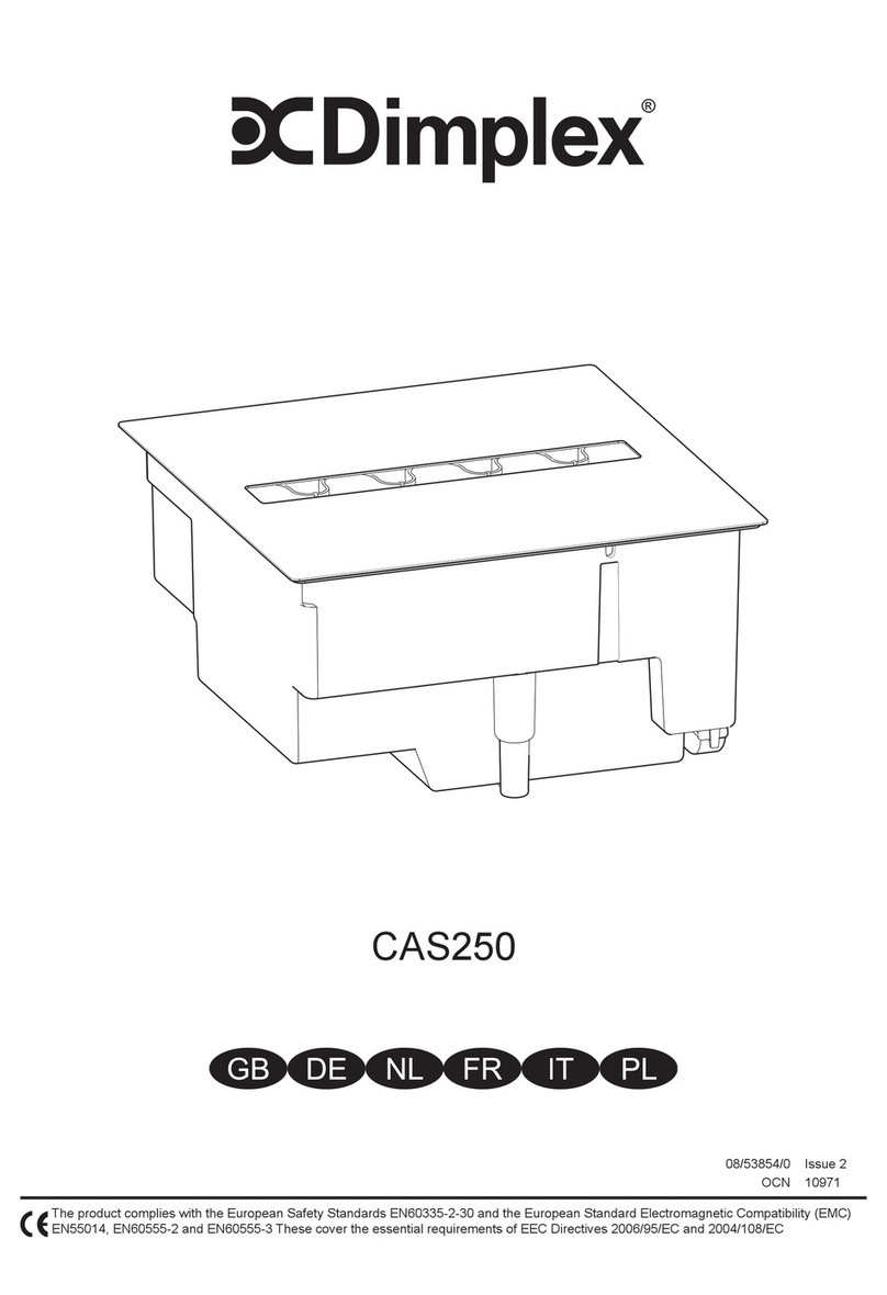 Dimplex OPTIMYST CAS250 User manual
