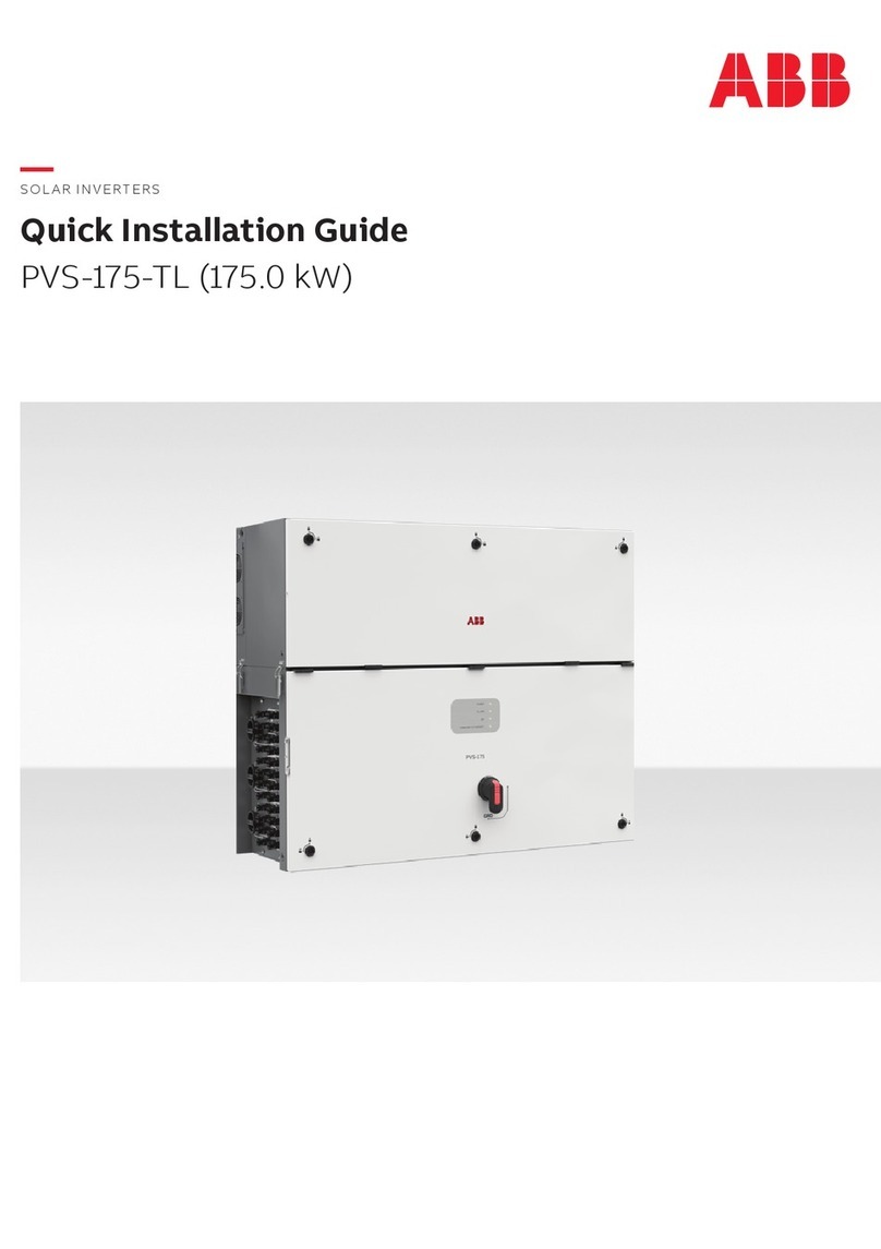 ABB PVS-175-TL Series Quick installation guide