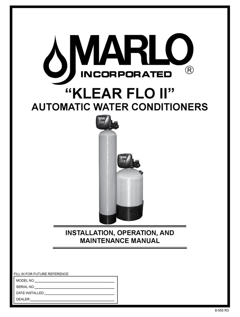 Marlo Incorporated KLEAR FLO II Installation, operation and maintenance manual