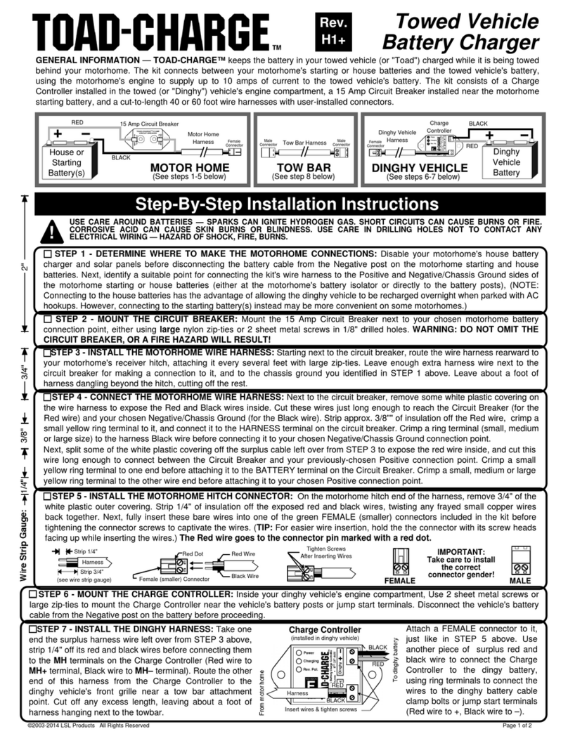 LSL Products TOAD-CHARGE instructions