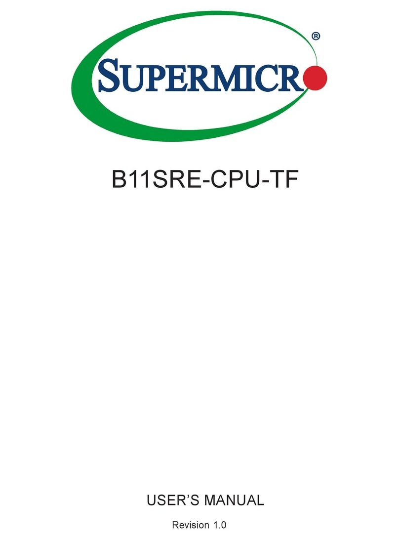 Supermicro B11SRE-CPU-TF User manual Supermicro B11SRE-CPU-TF User manual