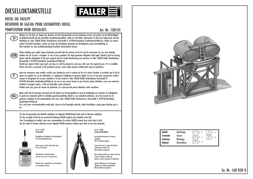 Faller 120145 User manual