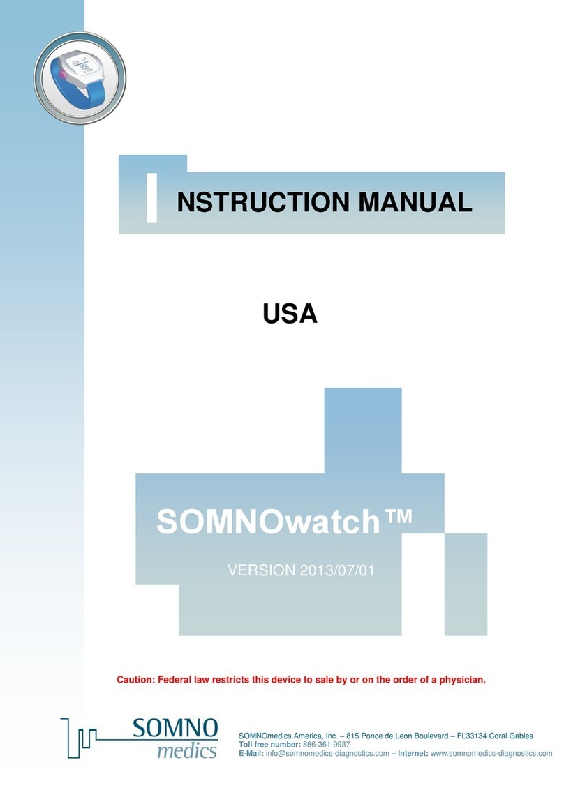 SOMNOmedics SOMNOwatch instruction manual SOMNOmedics SOMNOwatch instruction manual