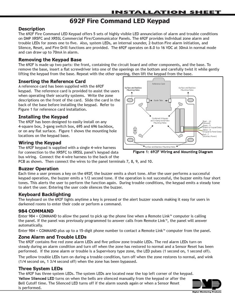 DMP Electronics 692F Installation sheet