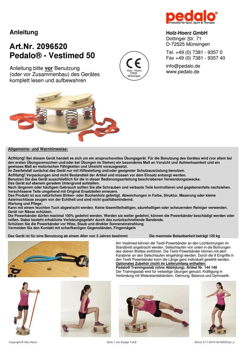 pedalo Vestimed 50 user manual