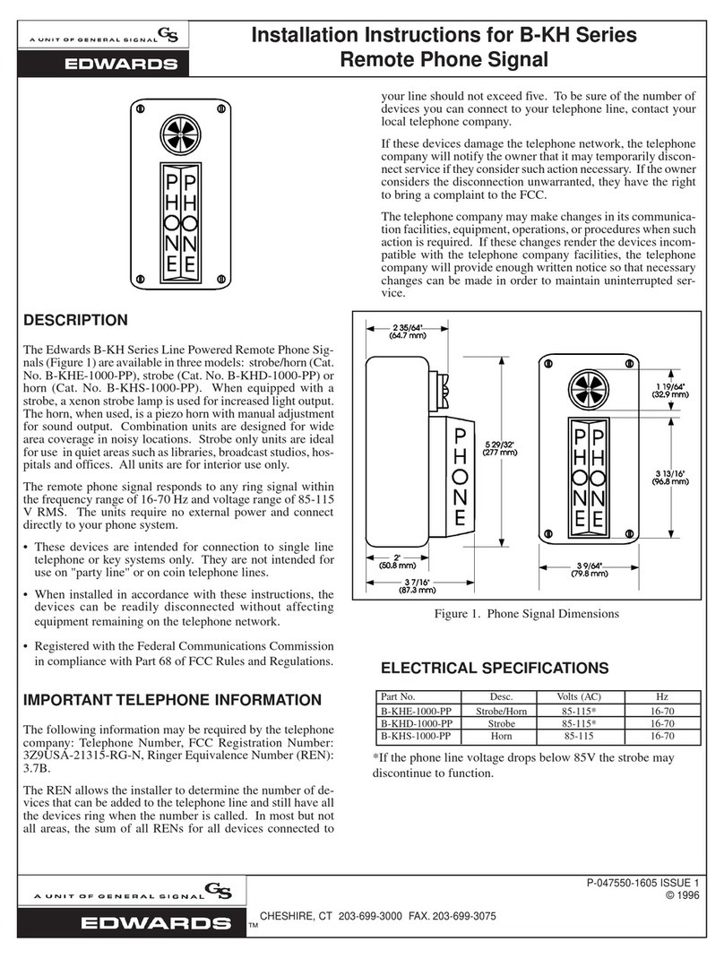 Edwards B-KH Series installation instructions
