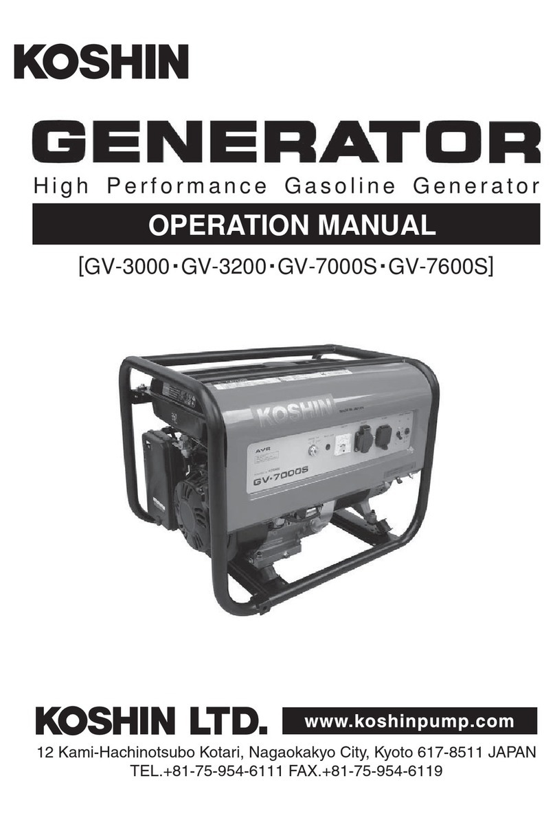 Koshin GV-3000 Operation manual