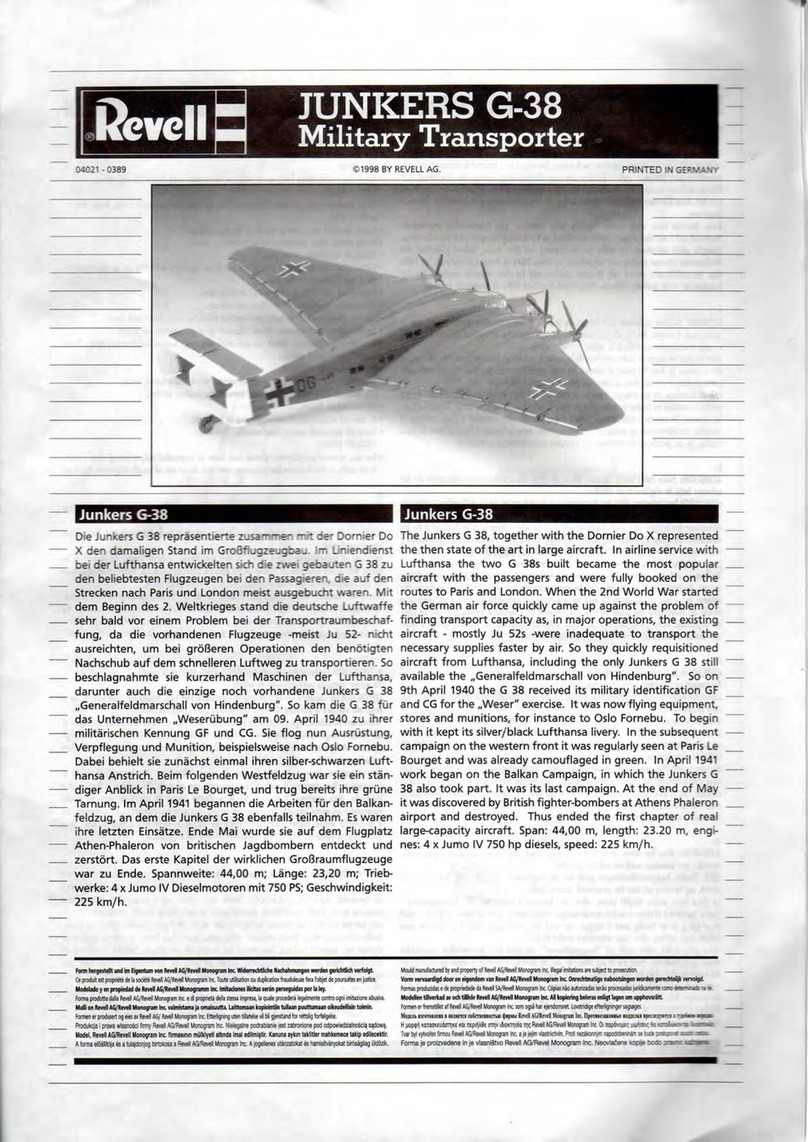 REVELL 04021 User manual