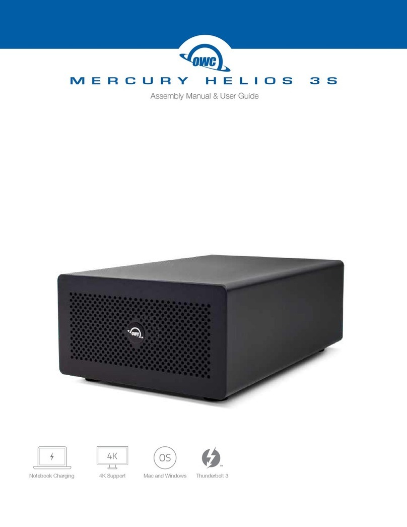 OWC MERCURY HELIOS 3S Assembly manual & user guide