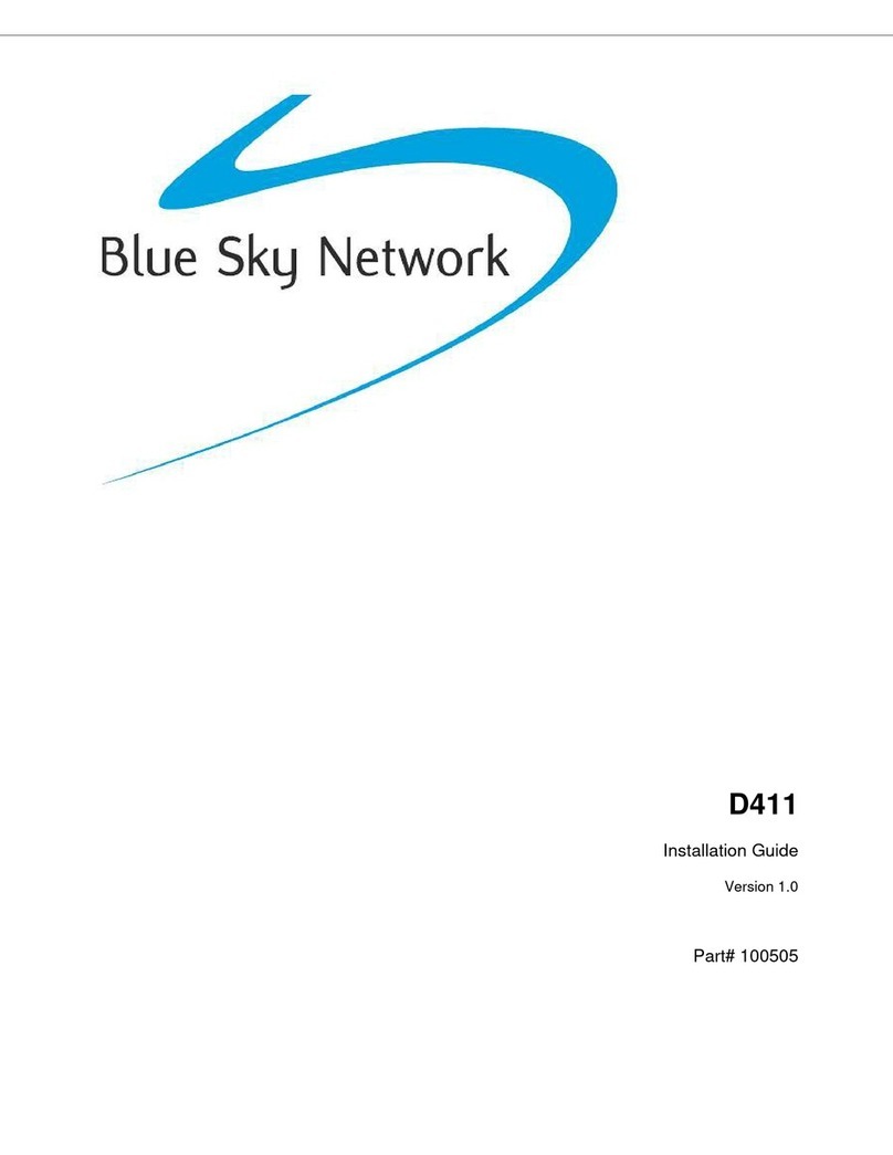 Blue Sky Network D411 installation guide