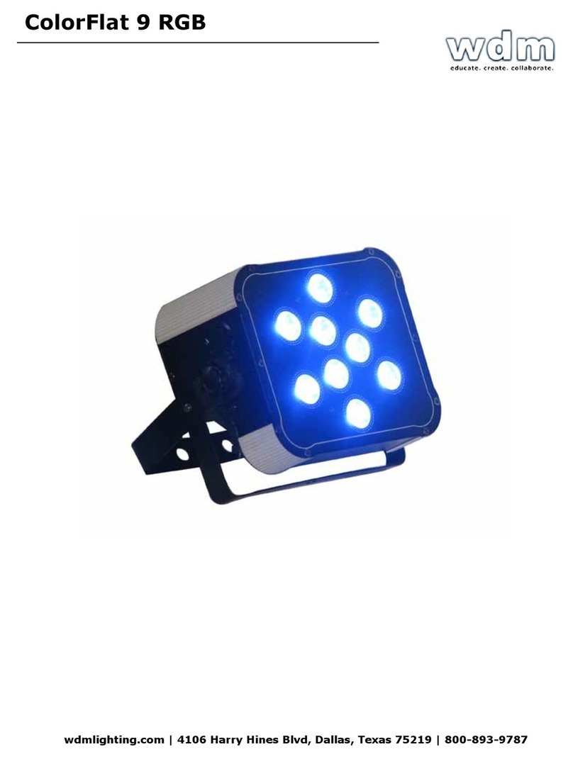 WDM ColorFlat 9 RGB User manual