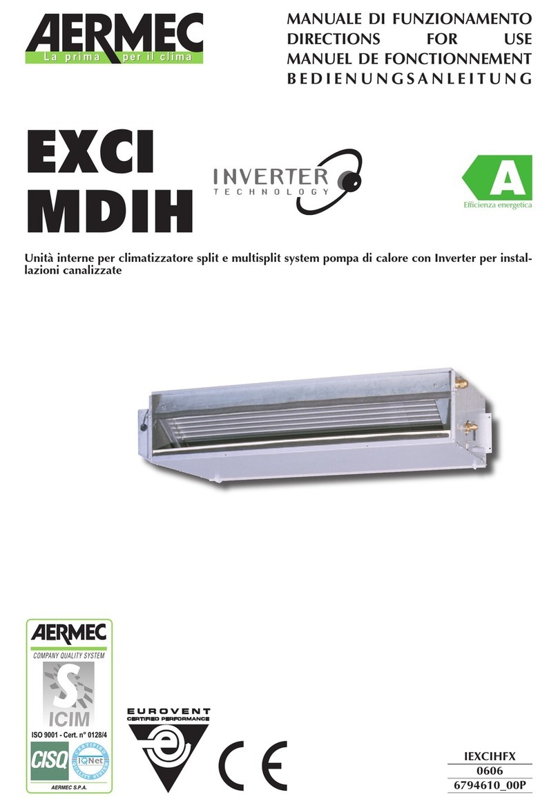 AERMEC XCI-MDIH Series Manual