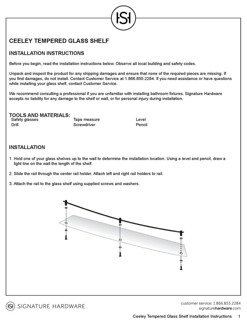 Signature Hardware 916742 installation instructions