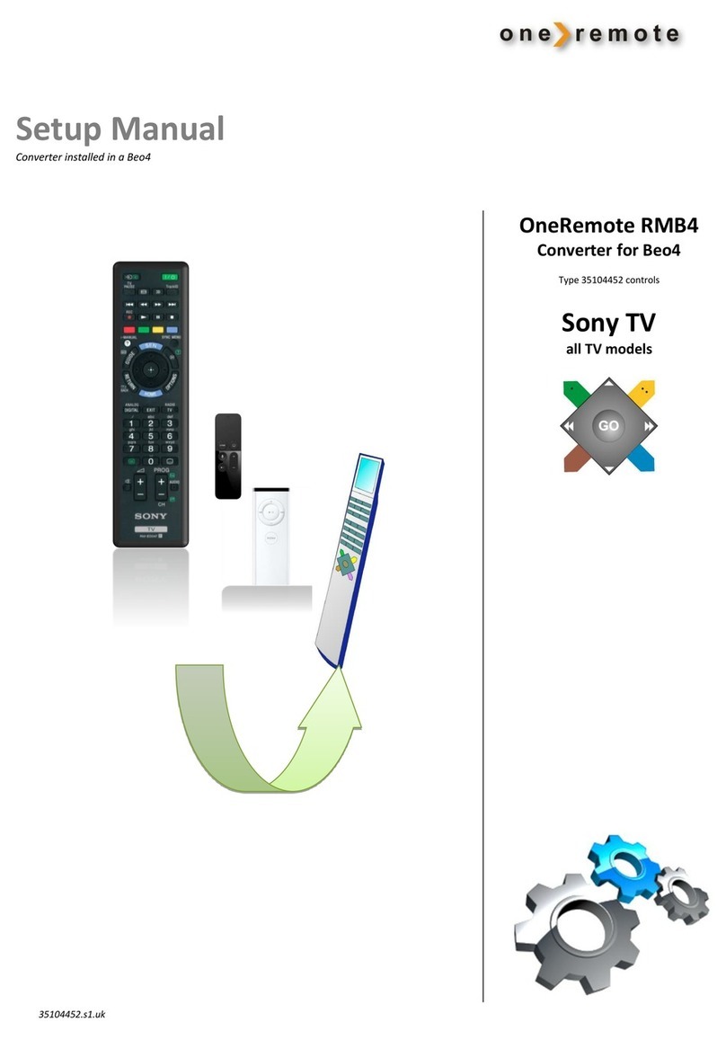 One Remote RMB4 Setup manual