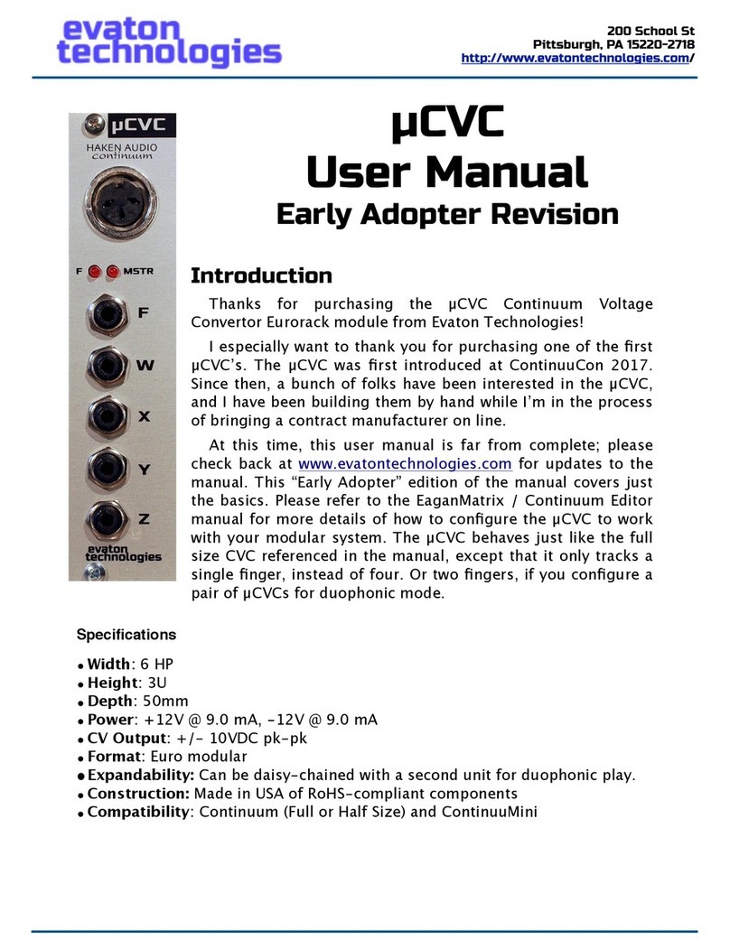 evaton technologies mCVC User manual