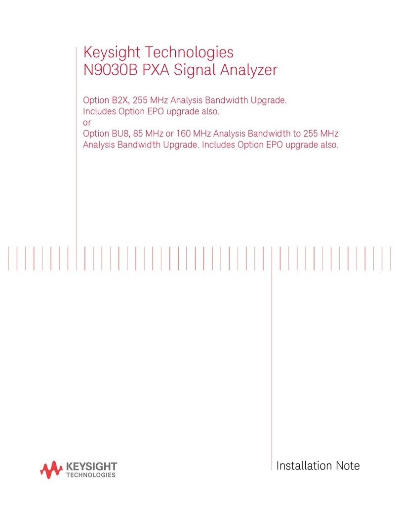 Keysight Technologies N9030B Installation and operation manual