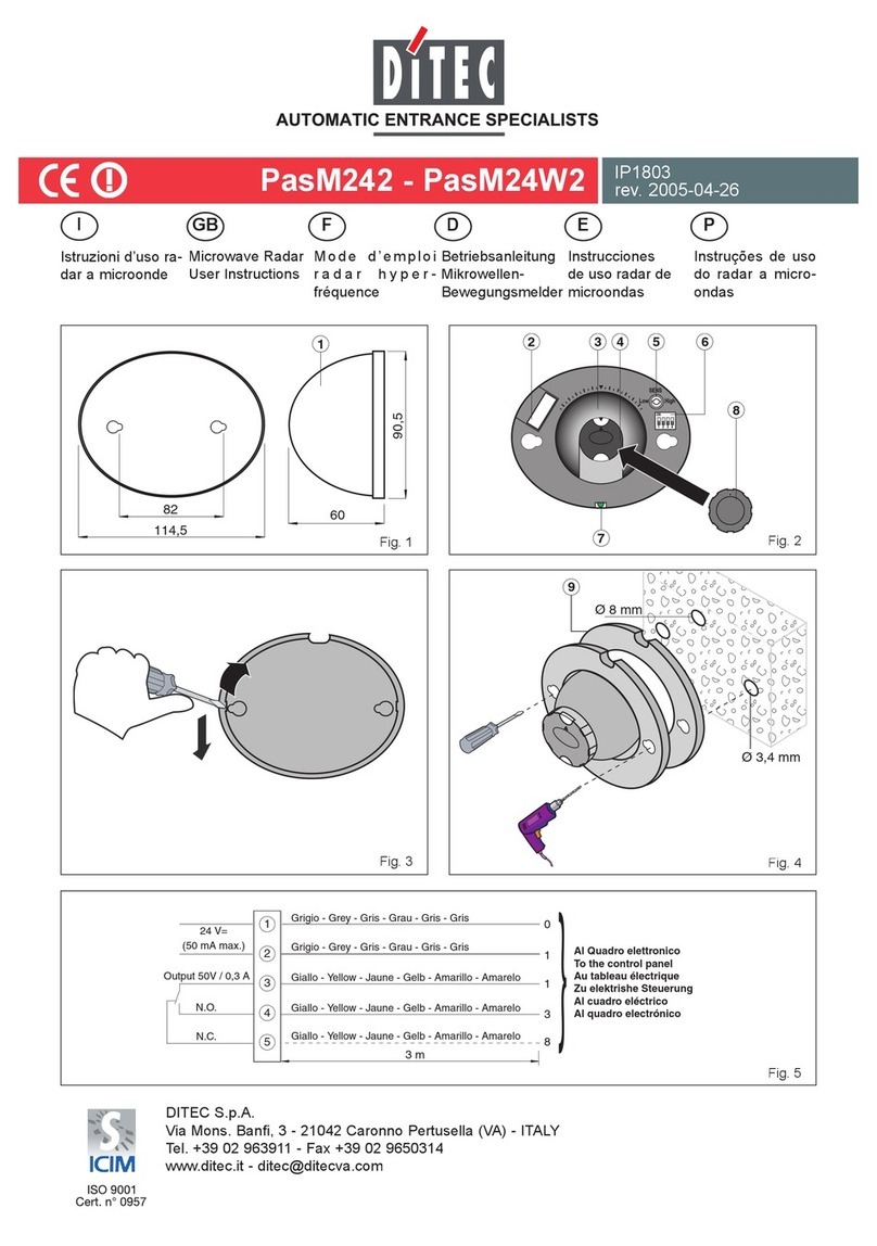 DITEC PasM242 User manual