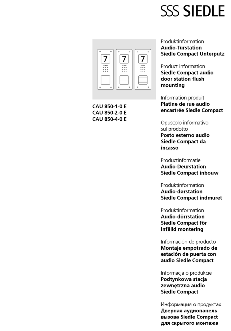 SSS Siedle CAU 850-1-0 E Product information