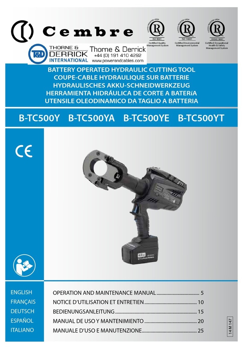 Cembre B-TC500Y User manual