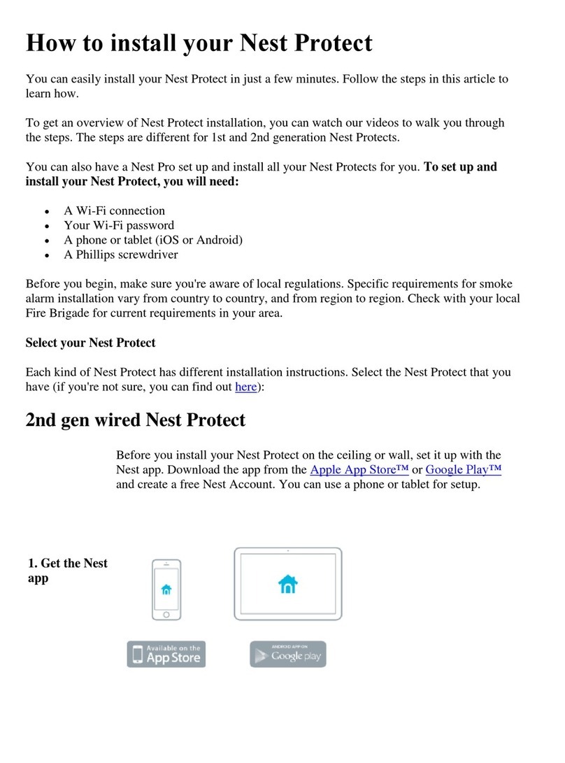 Google Nest Protect How to install