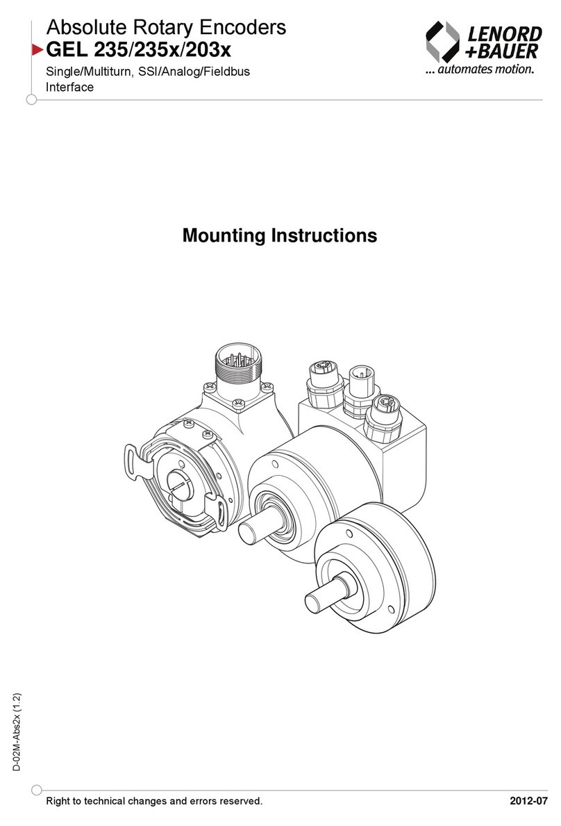 Lenord, Bauer GEL 235 Series User manual