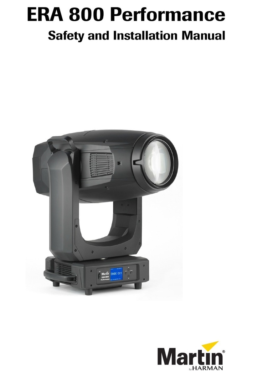 Harman Martin ERA 800 Performance Safety and installation manual