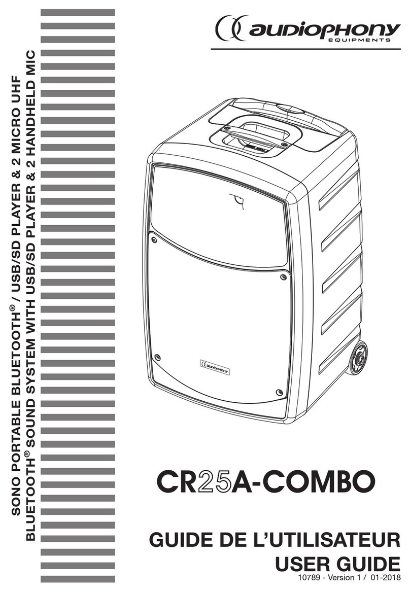 audiophony CR25A-COMBO User manual