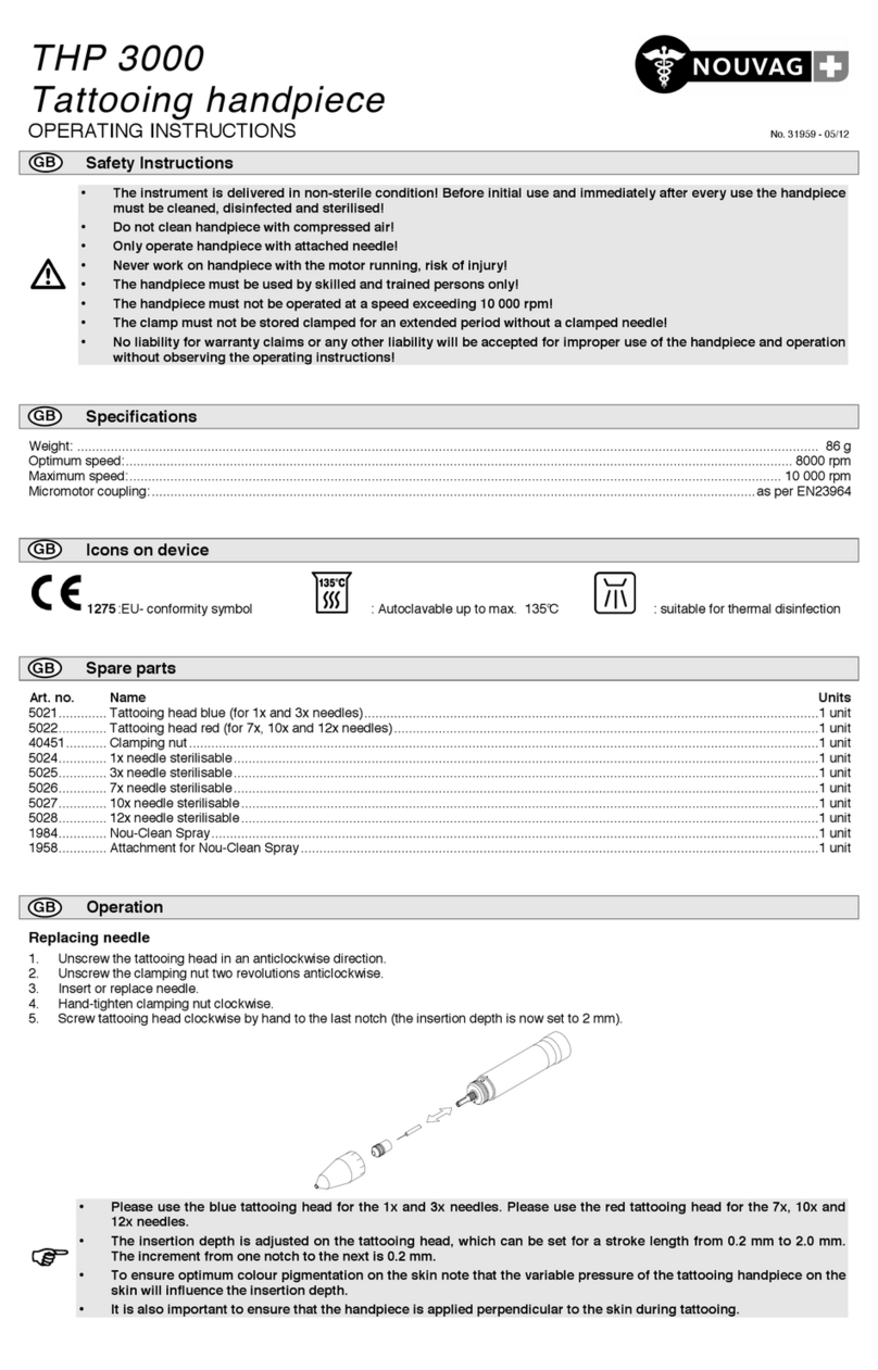 Nouvag THP 3000 operating instructions Nouvag THP 3000 operating instructions