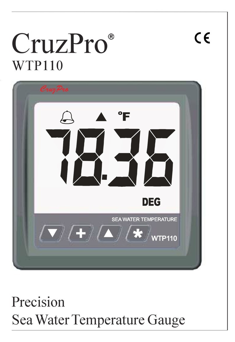 CruzPro WTP110 User manual