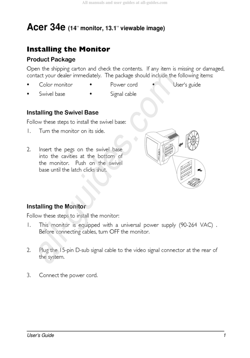 Acer 34e User manual