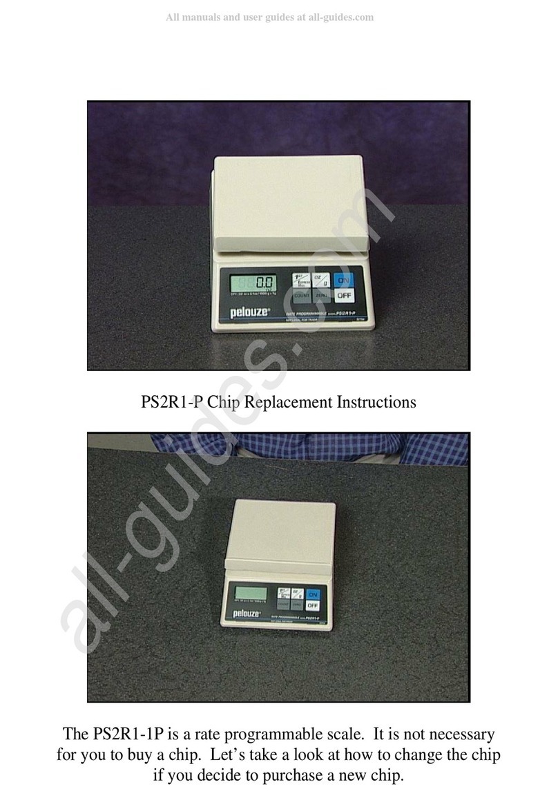 Pelouze Electronic Weighing Instruments PS2R1-P Replacement instructions