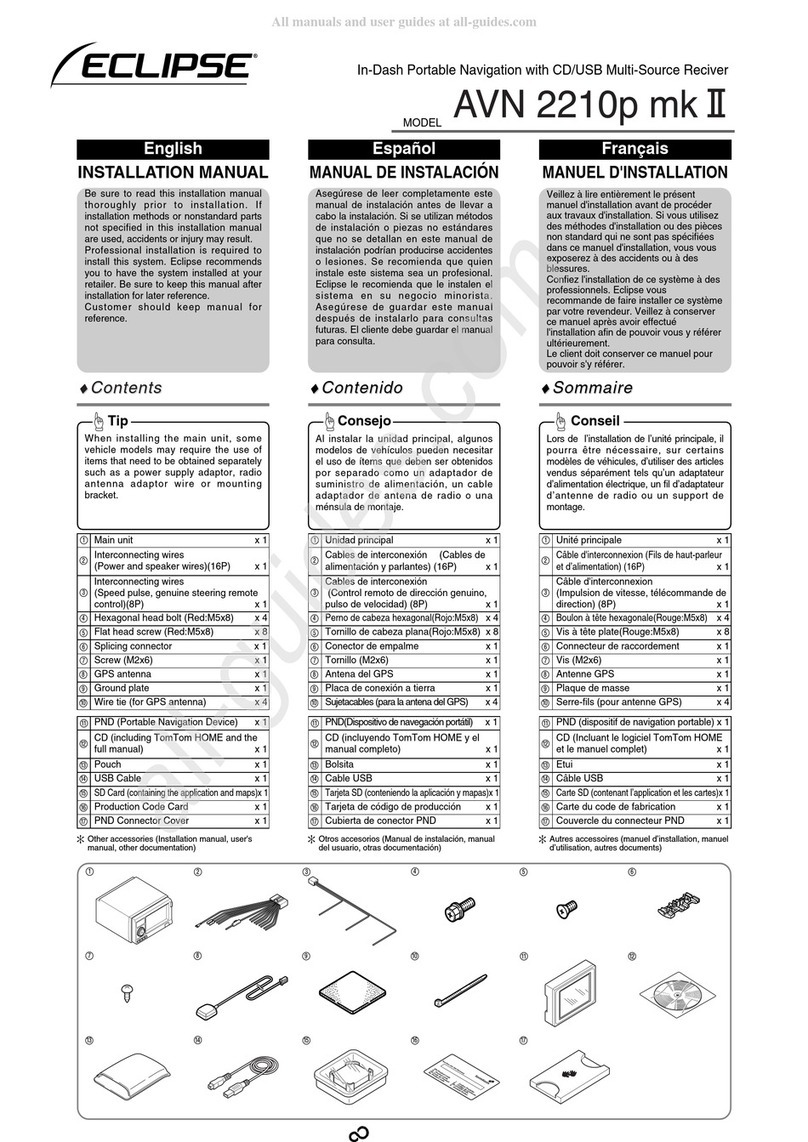 Eclipse AVN2210p mk II User manual