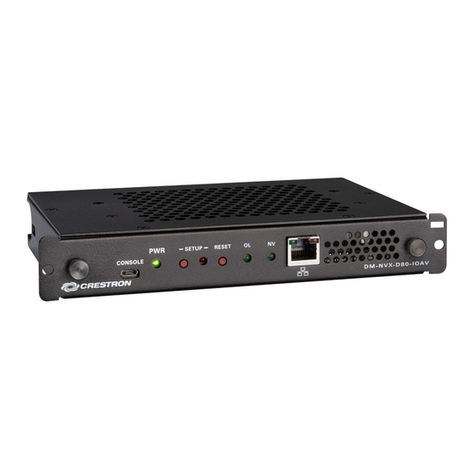 Crestron DM-NVX-D80-IOAV User manual