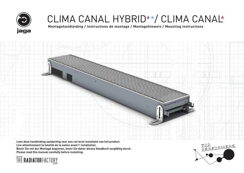 Jaga CLIMA CANAL Mounting instructions Jaga CLIMA CANAL Mounting instructions